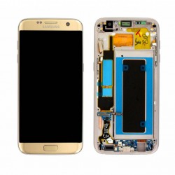 Samsung S7 Edge Gold LCD & Digitiser Complete G935F GH97-18533C