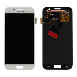 Samsung S7 White LCD & Digitiser Complete G930F GH97-18523D