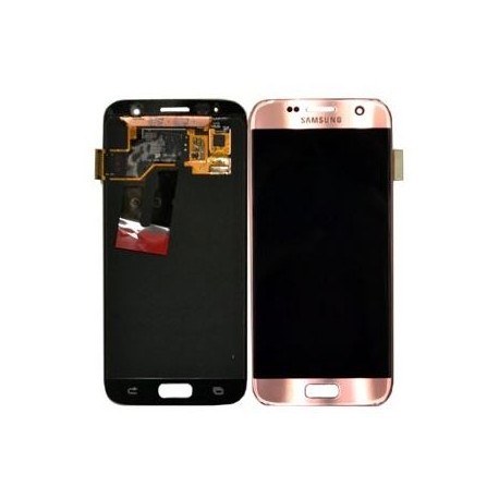 Samsung S7 Pink Rose Gold LCD & Digitiser Complete G930F GH97-18523E