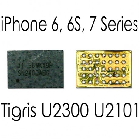 iPhone 6, 6 Plus, 6S, 6S Plus, 7, 7 Plus Tigris Charging IC U2300 U2101 SN2400AB0