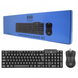 Evo Labs CM-500UK USB Keyboard & Mouse Set