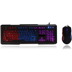 CiT Avenger LCD Backlight Gaming Keyboard & Mouse Set