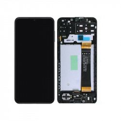 Genuine Samsung Galaxy A13 (A135F) Complete lcd with front frame in Black - GH82-28508A,GH82-28653A