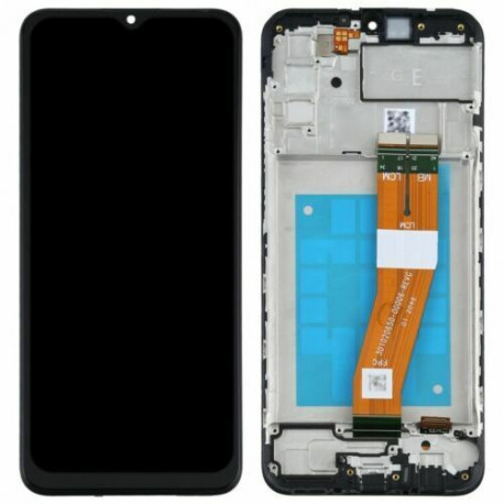 Genuine Samsung Galaxy A03s A037F Complete lcd with frame in Black (NON-EU Version)- Part no: GH81-21232A