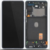 Genuine Samsung Galaxy S20 FE 5G (SM-G781) Complete lcd with frame in Cloud Navy - Part no: GH82-24215A, GH82-24214A