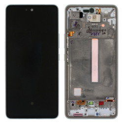 Genuine Samsung Galaxy A53 5G (A536B) Complete lcd with front frame in White