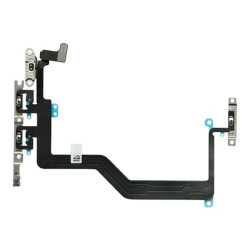 iPhone 12 Pro Max OEM Power Volume Mute Button Flex Cable Ribbon With Brackets