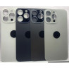 Iphone 15 Pro back glass with camera lens and bezel with magnetism ring and metal plate