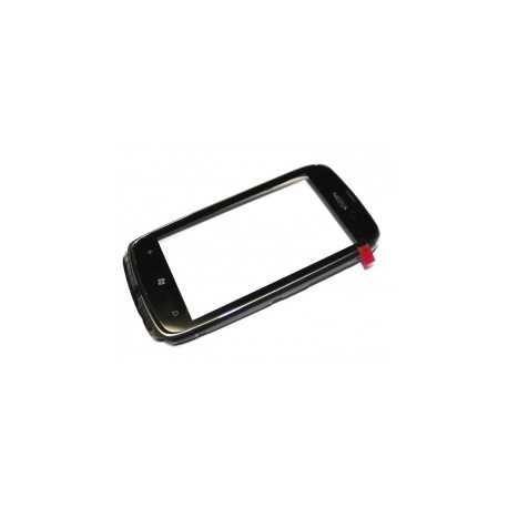 Nokia Lumia 610 Digitizer with frame in Black 