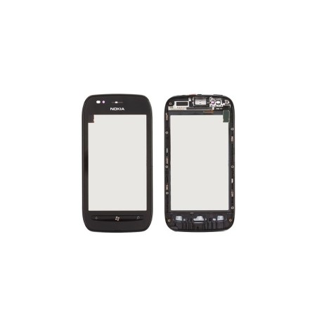 Nokia Lumia 710 Digitizer with frame in Black