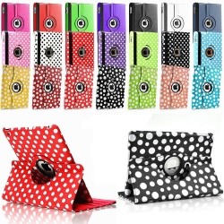 Polka Dots 360 Rotating Leather Case Cover For iPad Air 2