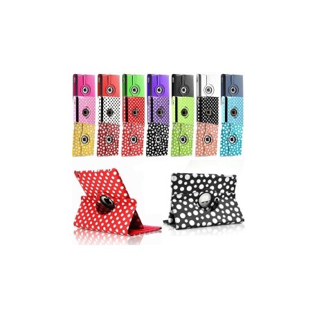 Polka Dots 360 Rotating Leather Case Cover For iPad Air 2