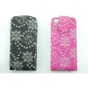 iPhone 5C Bling Diamond Leaf Leather Flip Case Cover