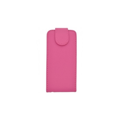 iPhone 5/5s Leather Flip Case in Pink