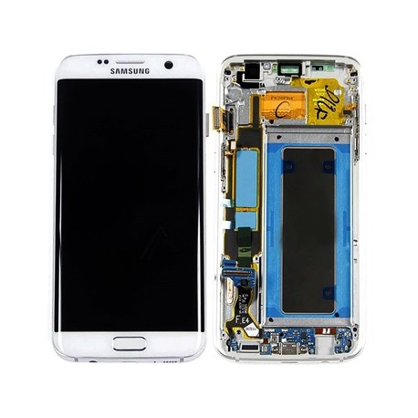 Samsung S7 Edge White LCD & Digitiser Complete G935F GH97-18533D